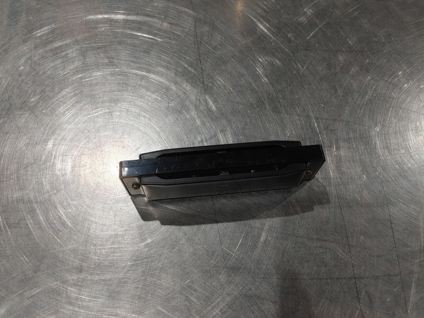 Good Condition Movember Foundation Metal Harmonica Black Tested Working