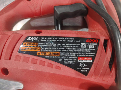 Good Condition Skil 4.5A Variable Speed Corded Jigsaw Red Tested Working