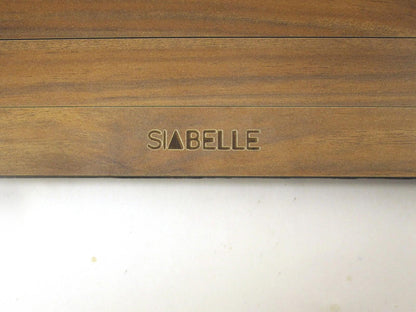 Siabelle Foldable Sofa Arm Tray For Couch or Chair, Wood Top W Grip Base