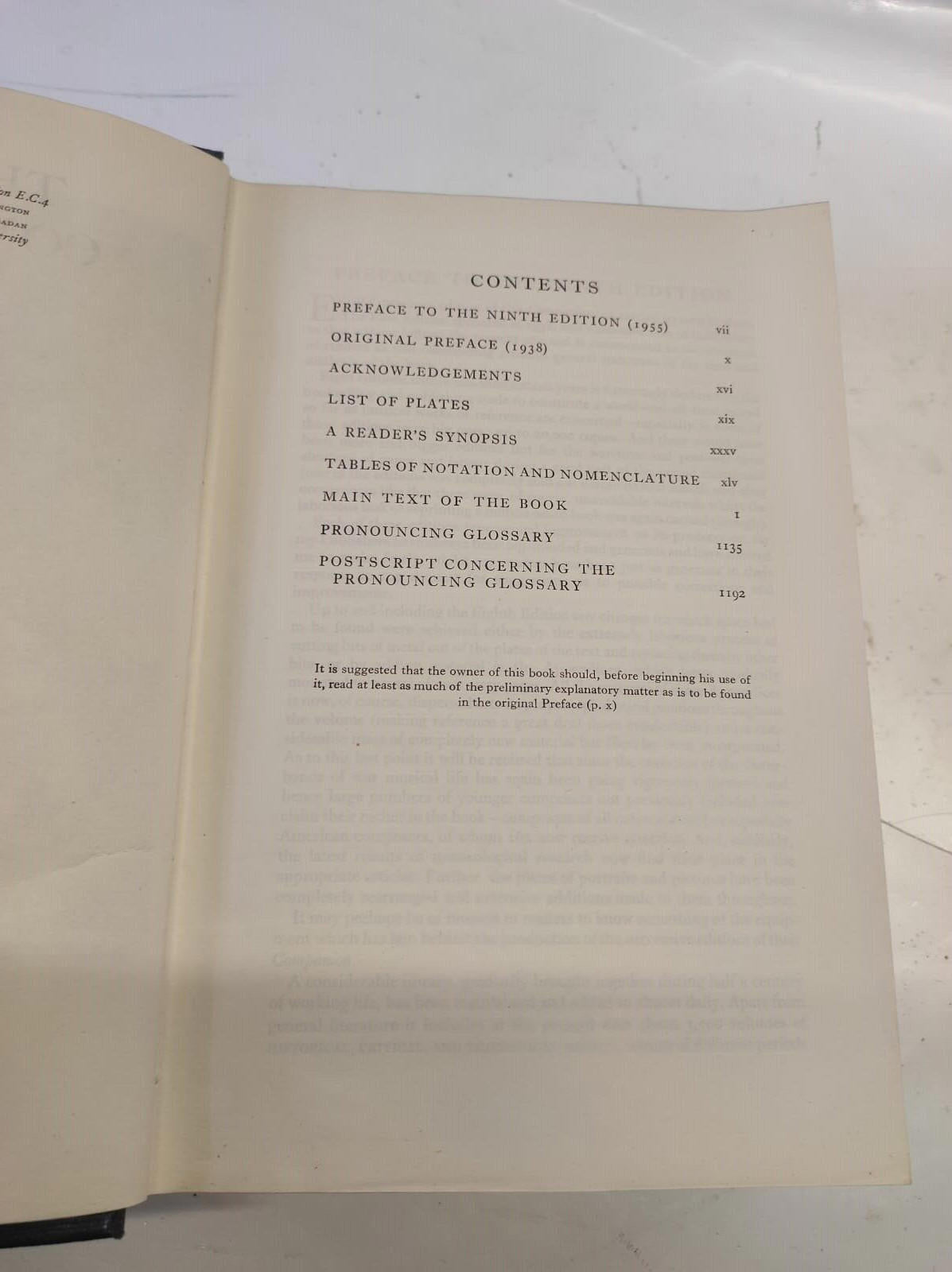 The Oxford Companion To Music. Ninth Edition. [Hardcover] Percy A Scholes