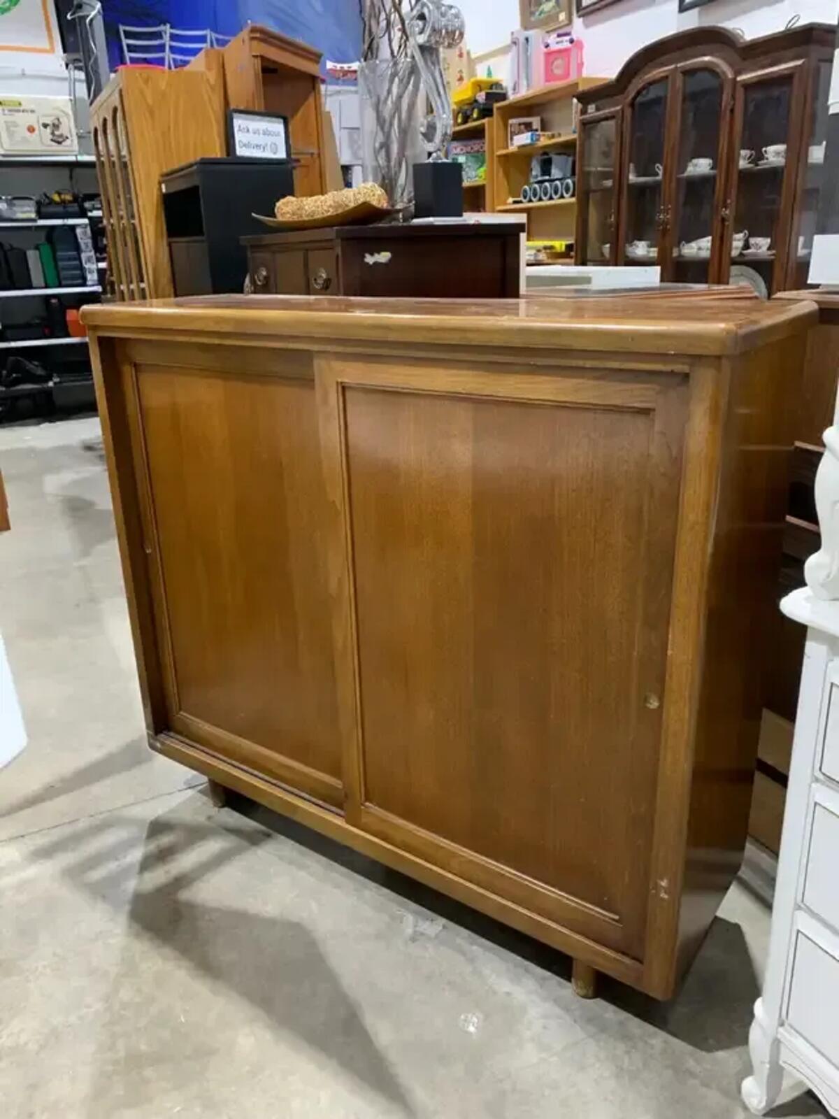 MCM Dark Wood Cabinet