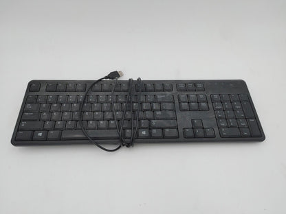 Good Condition Dell Wired USB Keyboard Model KB212-B Black Tested Working