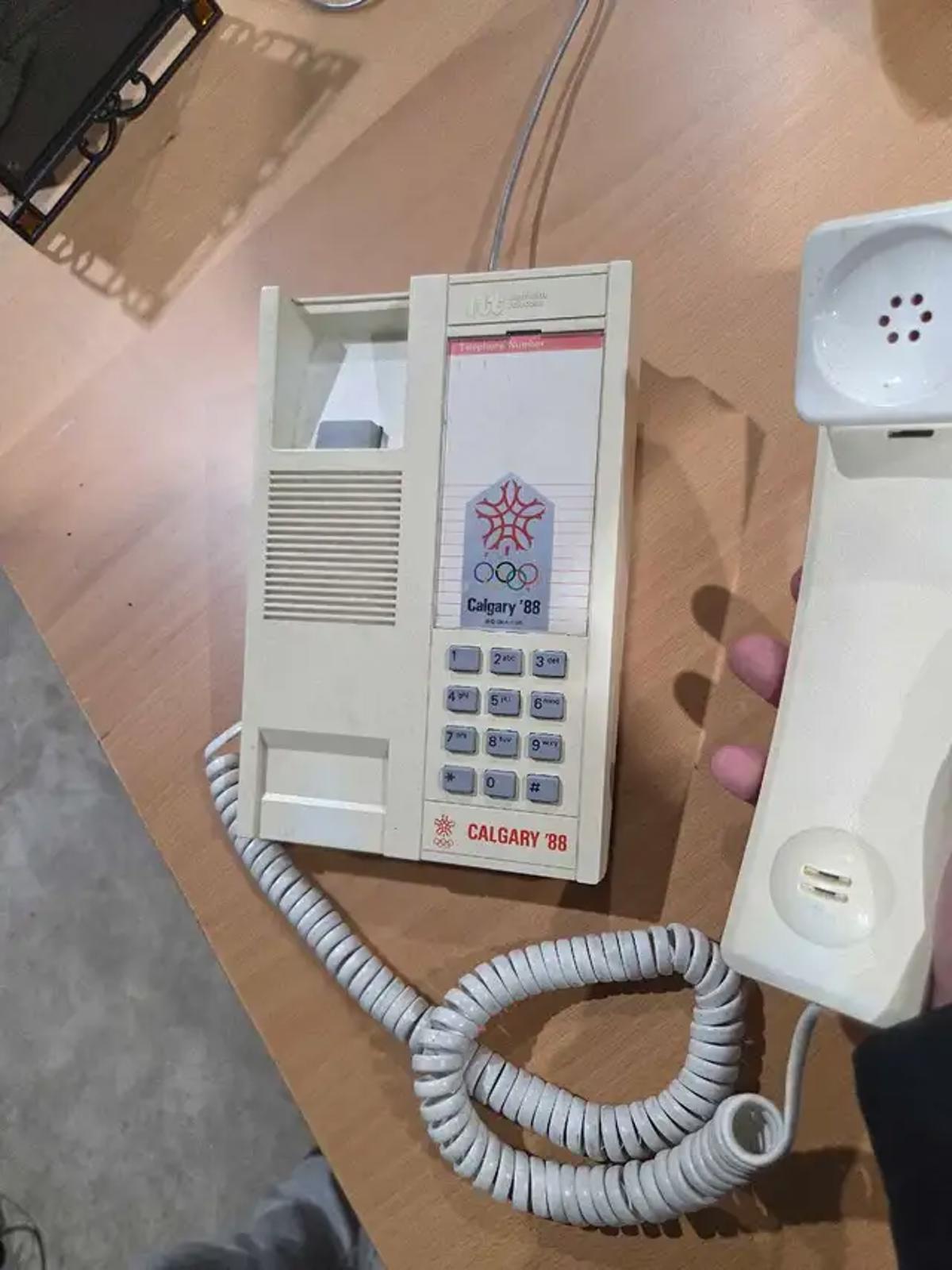 Vintage Calgary '88 Landline Telephone