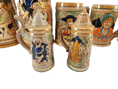 Vintage German Beer Steins and Salt/Pepper Shakers - Made in Japan