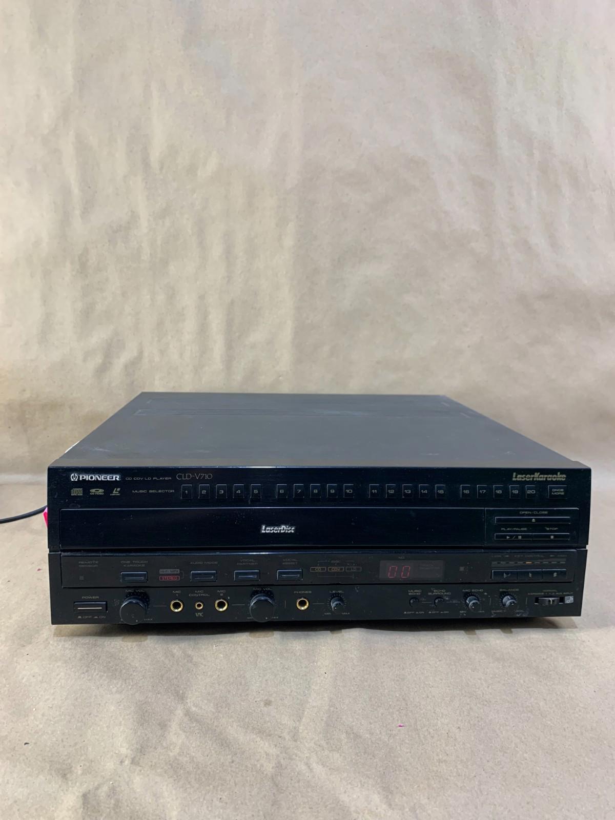 Vintage Pioneer Karaoke Laser Disc Player CLD-V710 Made in Japan 1990