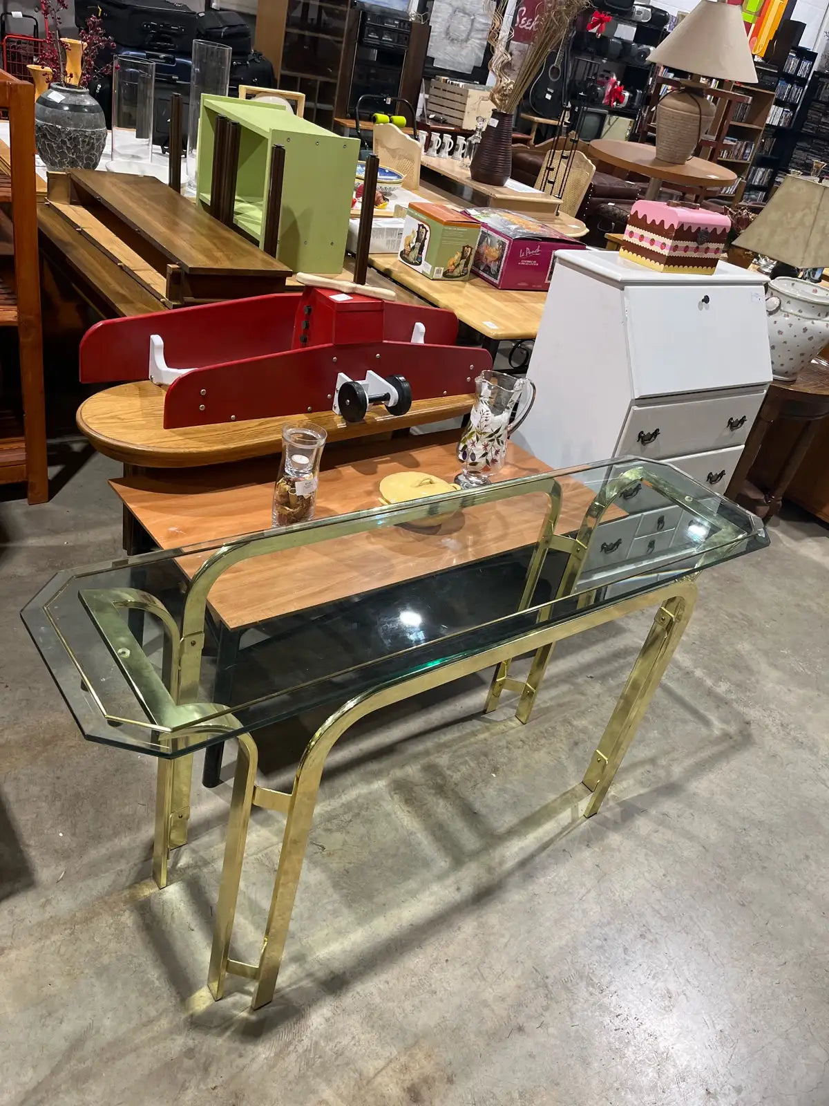 Glass Console Table