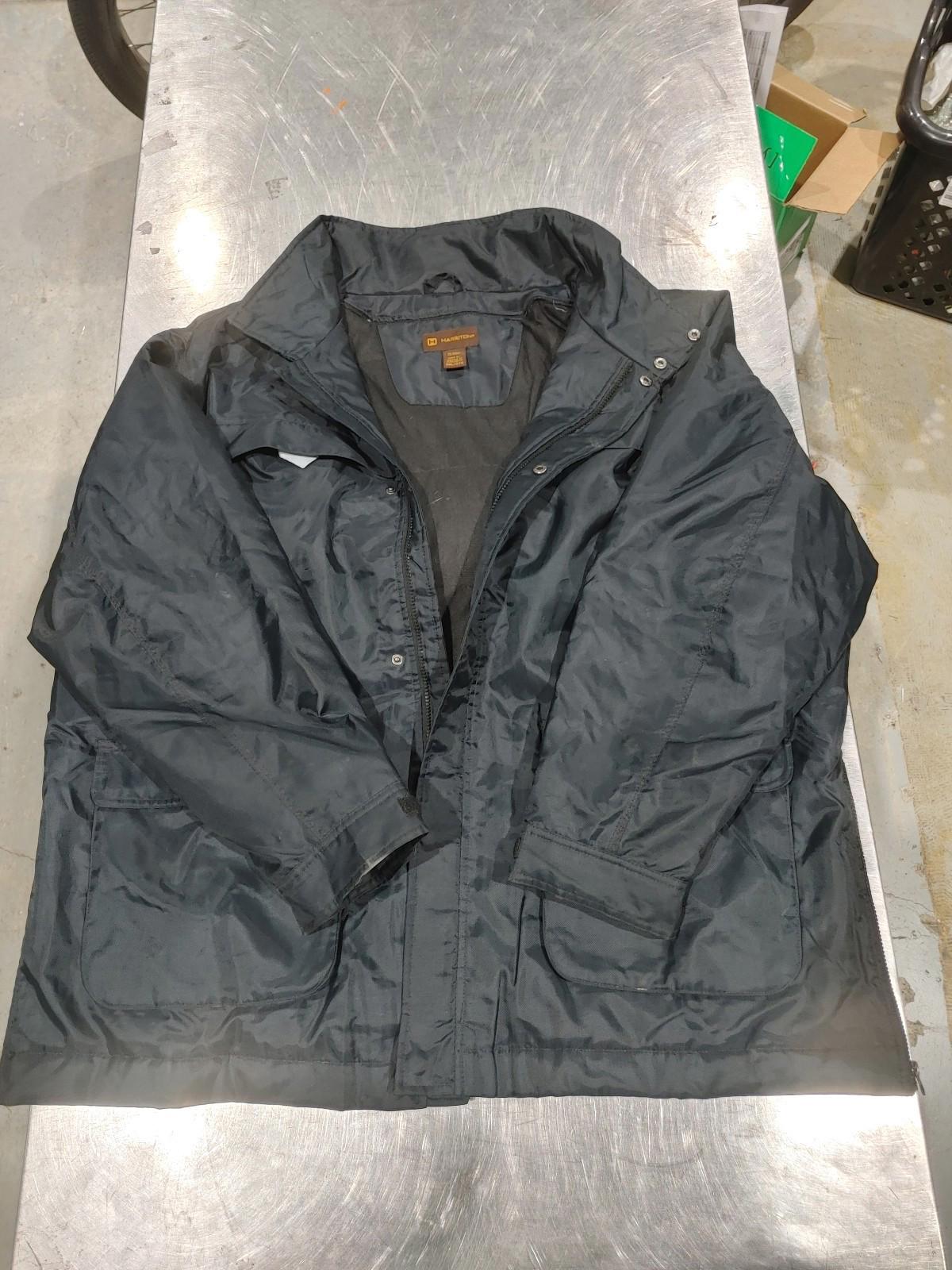 Brand New Harriton Lined Winter Jacket Black Size 3XL