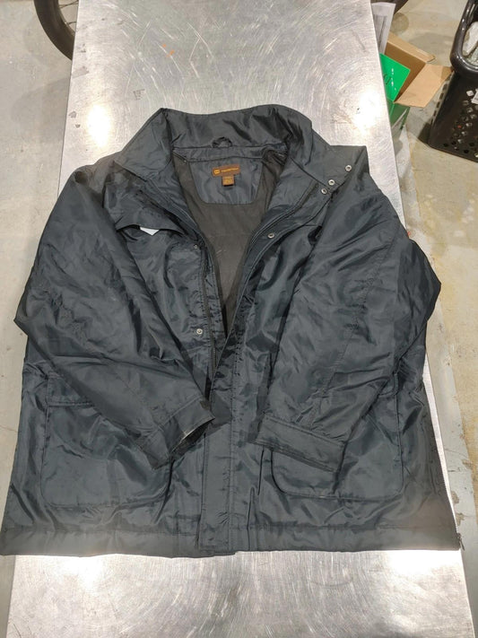Brand New Harriton Lined Winter Jacket Black Size 3XL