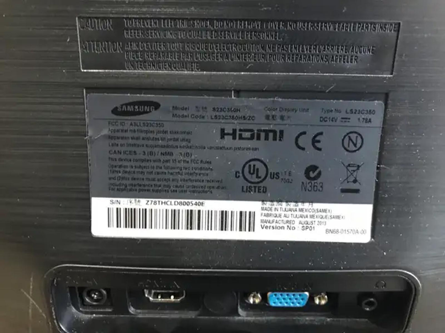 Samsung S23C350H 23" Monitor