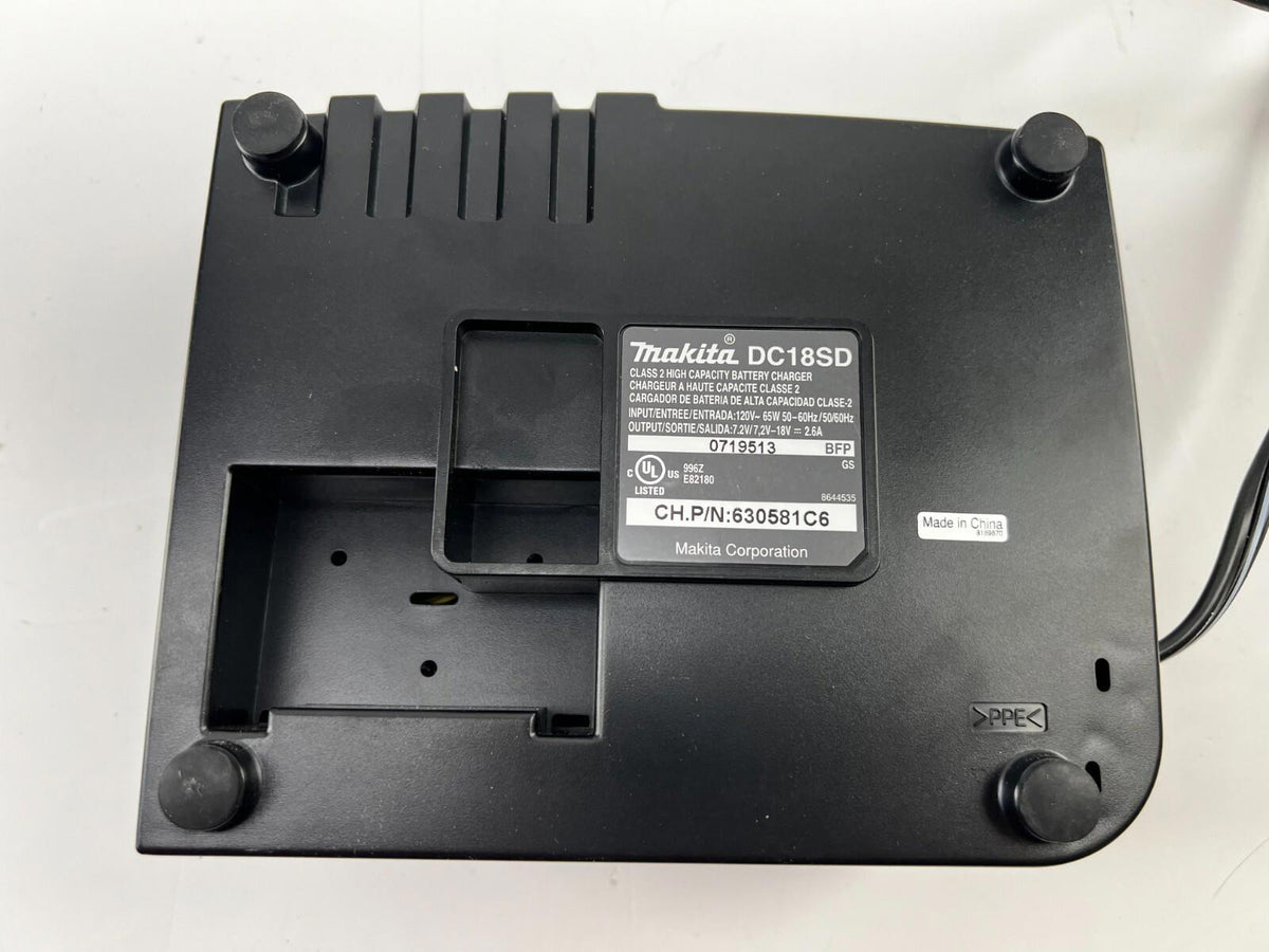 Chargeur de batterie Makita DC18SD 18 V Li-ion et Ni-MH