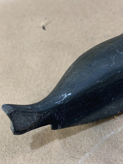 Vintage Inuit Soapstone Carving Handmade Seal Sculpture