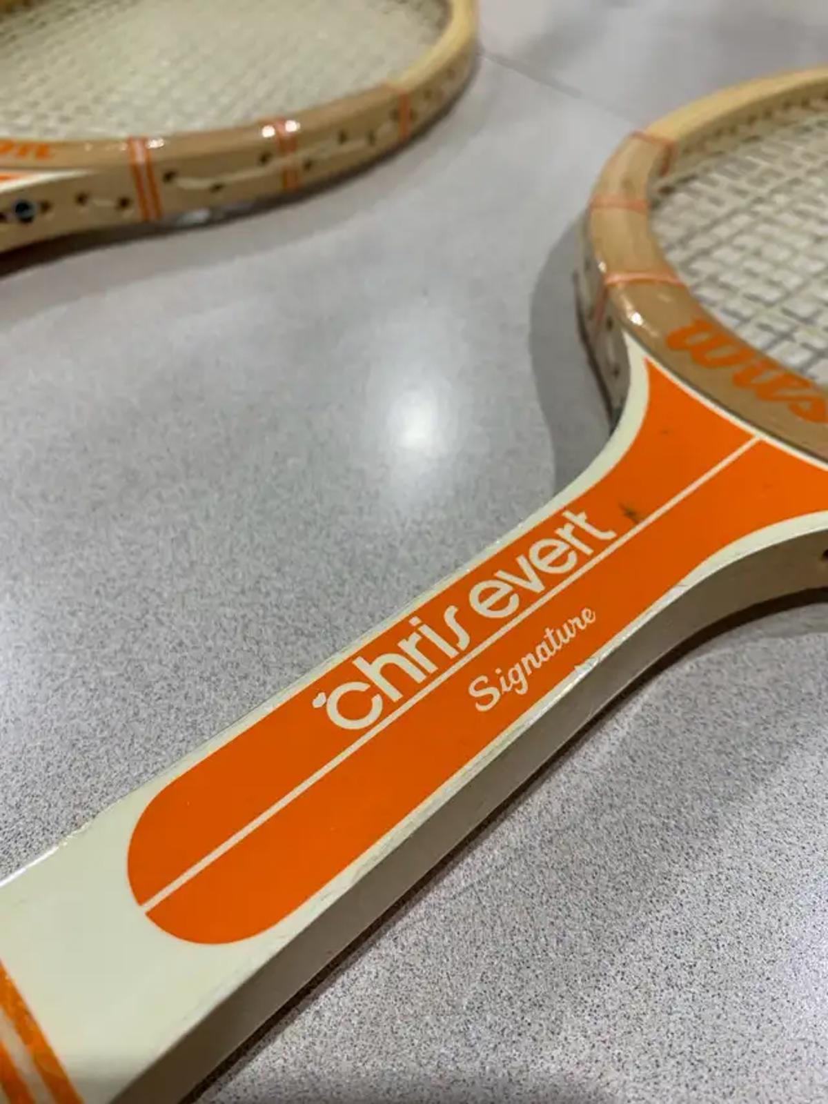 Vintage Wilson Chris Evert Racquets - pair