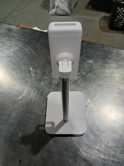 White Flat-Bottom Selfie Phone Stand – Adjustable Desktop Holder
