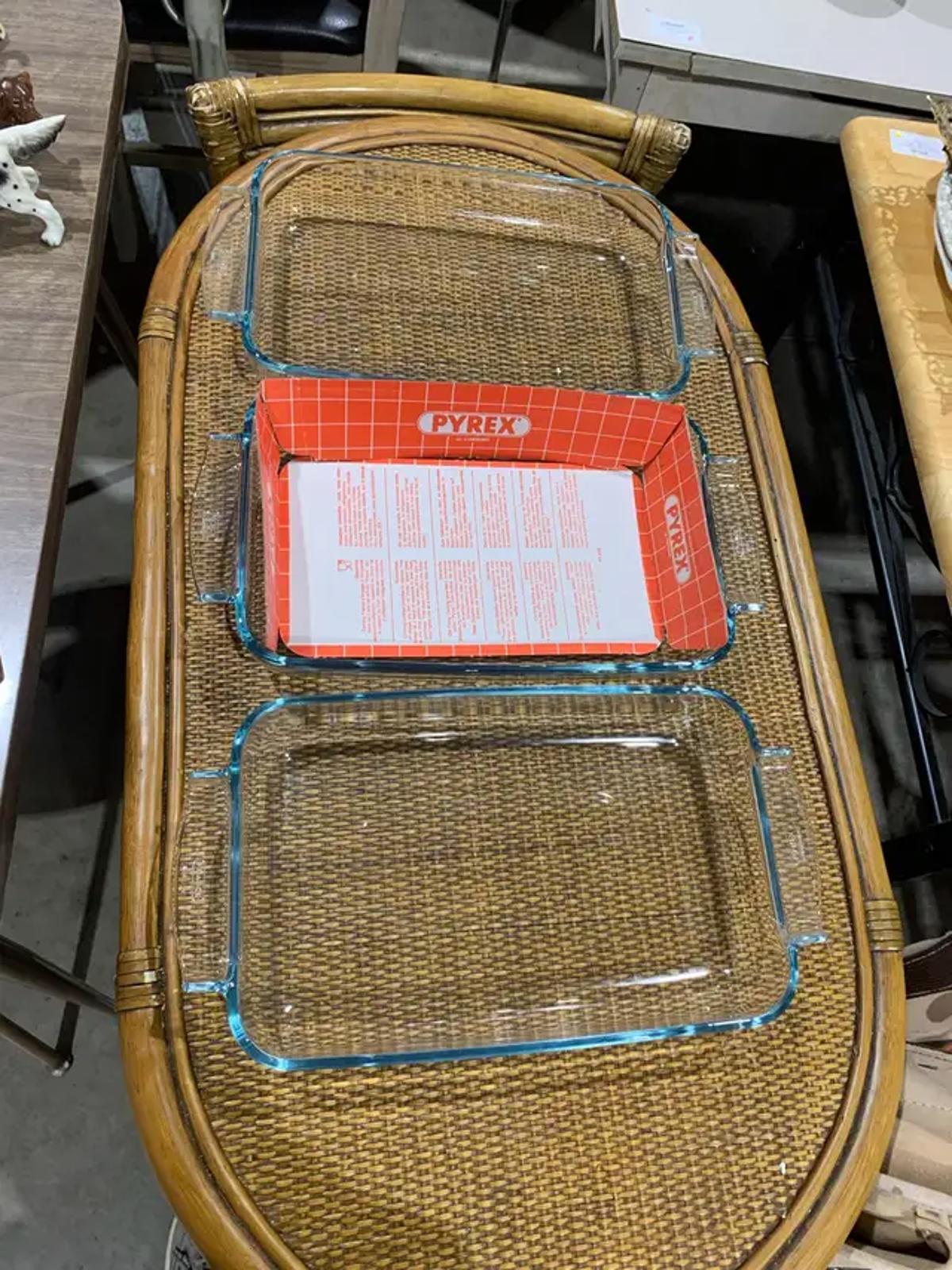 Glass Pyrex Baking Dishes - 3 Available