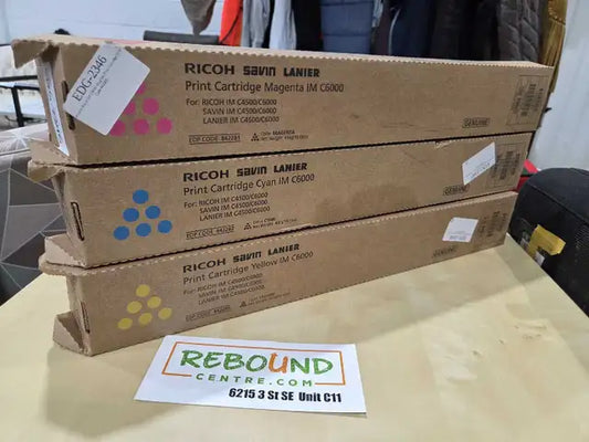 New Ricoh Savin Lanier Toner - 3 Color Set