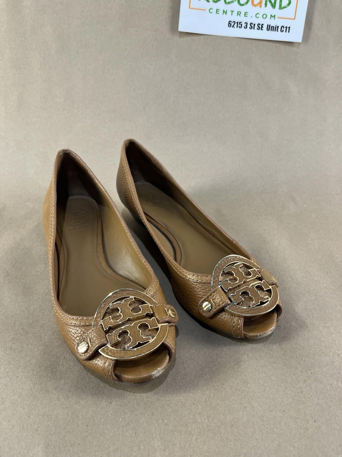 Tory Burch Amanda Open Toe Demi Wedge Sandals (Women’s Size 8.5)