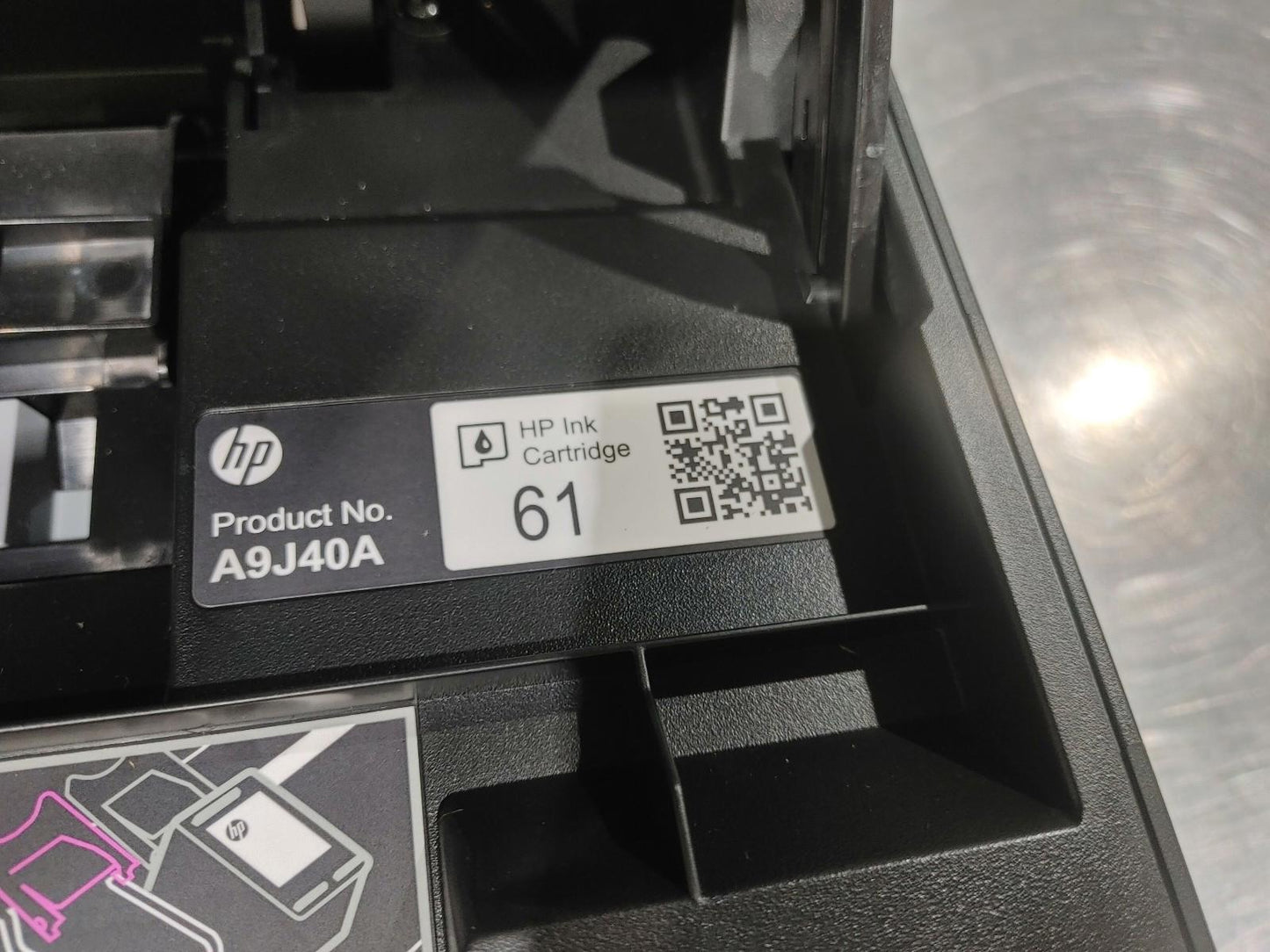 HP ENVY 5530 All-In-One InkJet Printer Silver/Black Power Tested - Fair