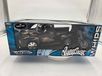 Hot Wheels 1:18 Diecast Ford Truck & Motorcycle Set West Coast Customs WHIPS
