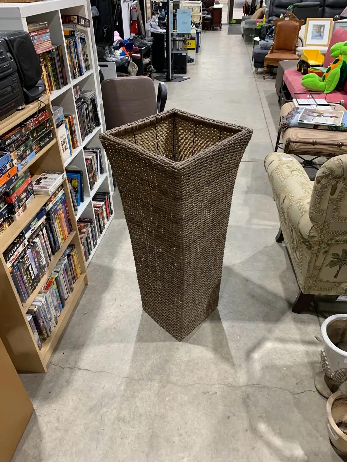 Large Wicker Style Plant Holder