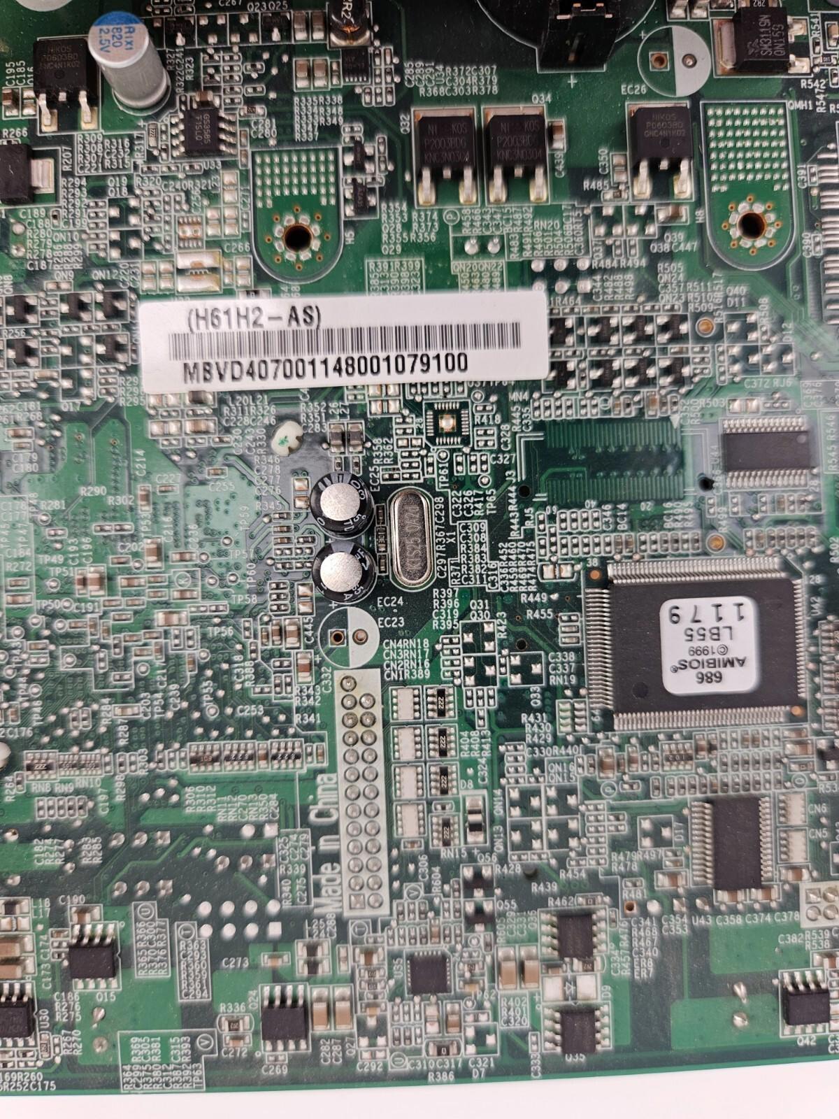 Carte mère ACER H61H2-AS avec i5 2400S 2,5 GHz, 4 Go de mémoire