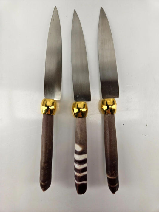 Lot of 3 - Vintage Kitchen Parring Knife 6"