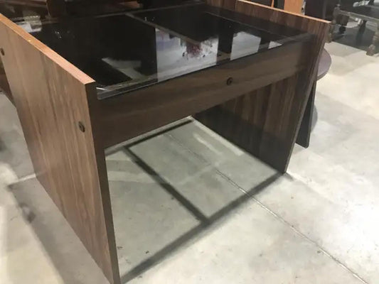 Glass Top End Table