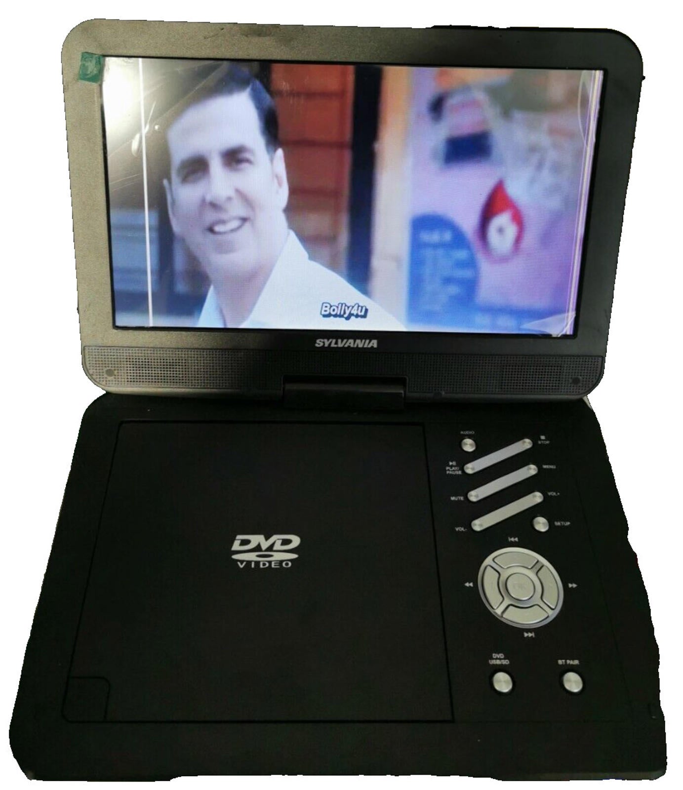Sylvania SDVD1035BT Screen Portable DVD Player - Black (SEE PHOTOS)
