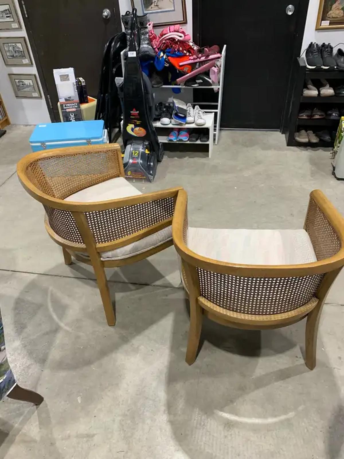 Cane Back Chairs - 2 available