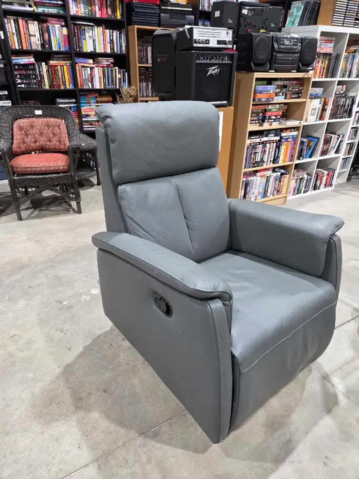 Spaziorelax Leather Recliner/Rocker Armchair