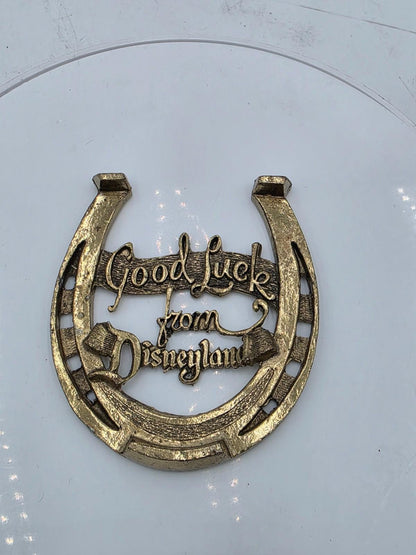 Vintage 1960s Walt Disney Disneyland "Good Luck Horseshoe Souvenir