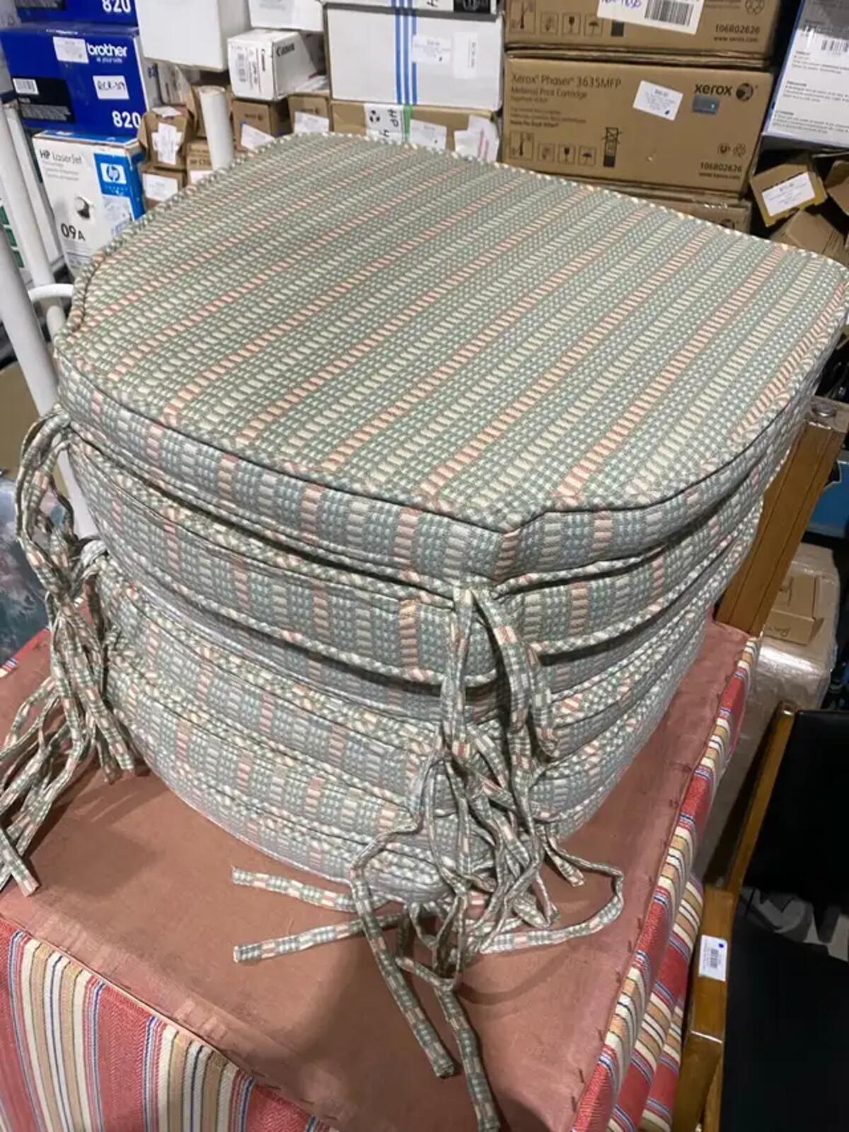 Set of 4 Bespoke "Wheelback" Dining Chair Cushions