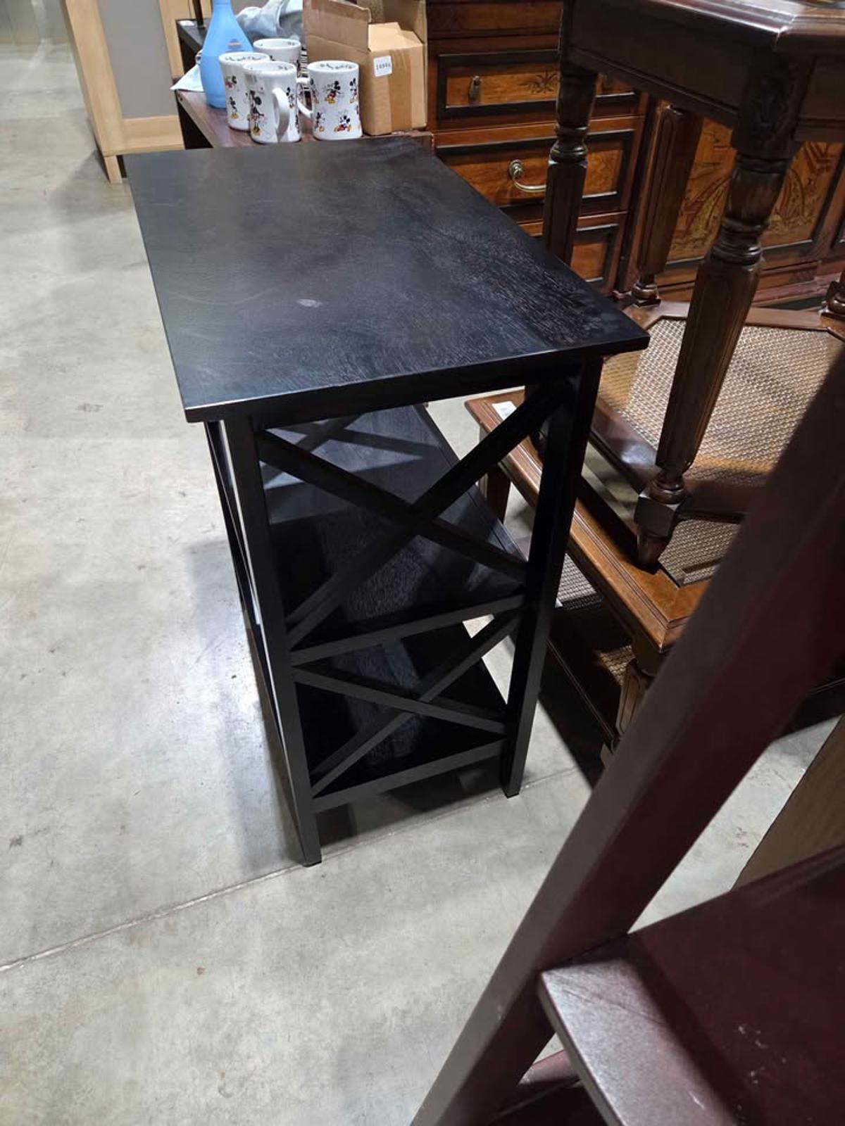 Pier 1 Imports Black 3-Tier Shelf Table