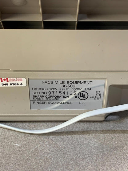 Sharp UX-500 Fax Machine