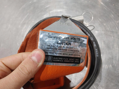 Good Condition Electro-Flex Heat Inc. Drum Heater Pair Orange Tested Working