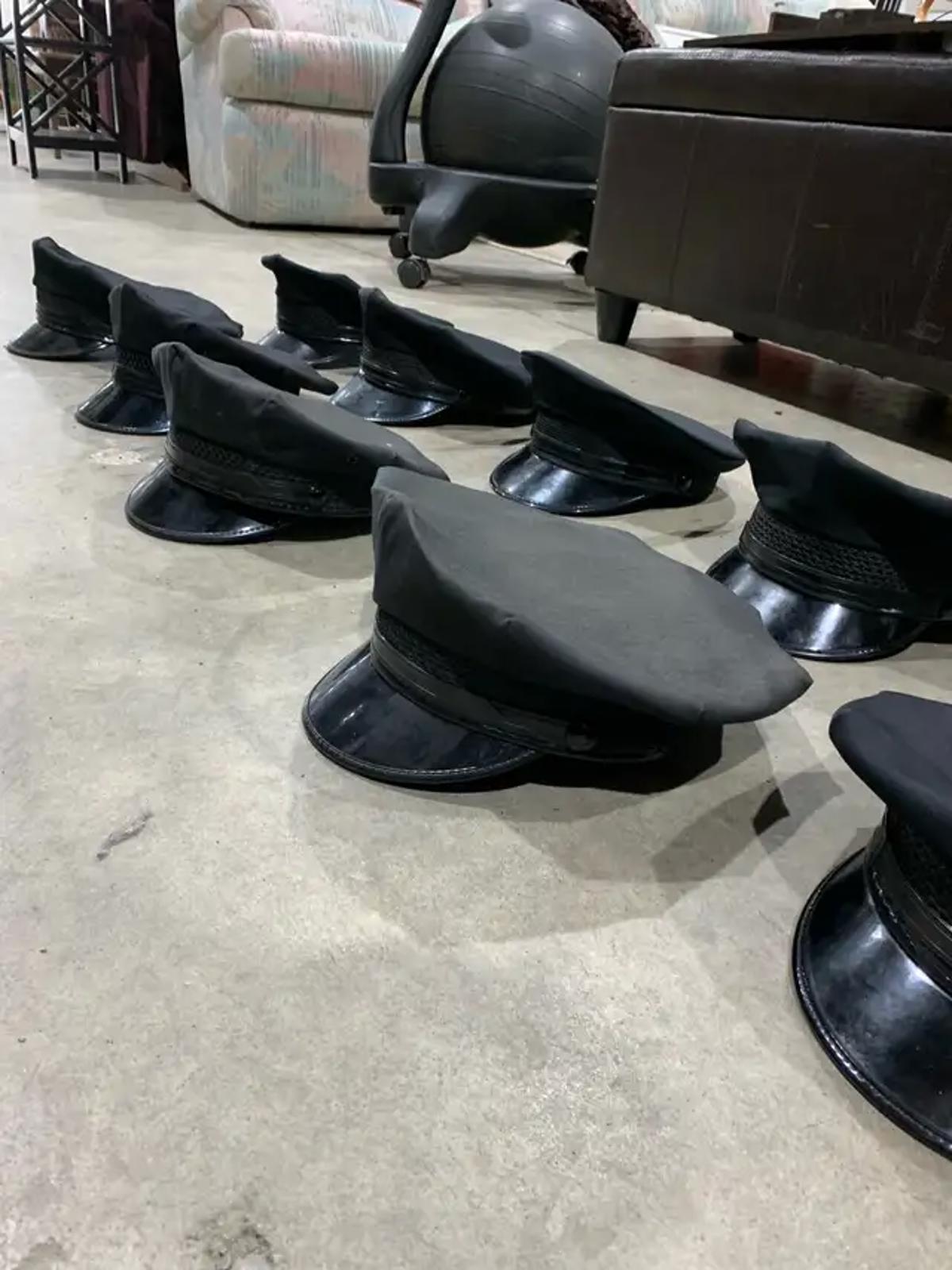 10 Police Hats - various sizes