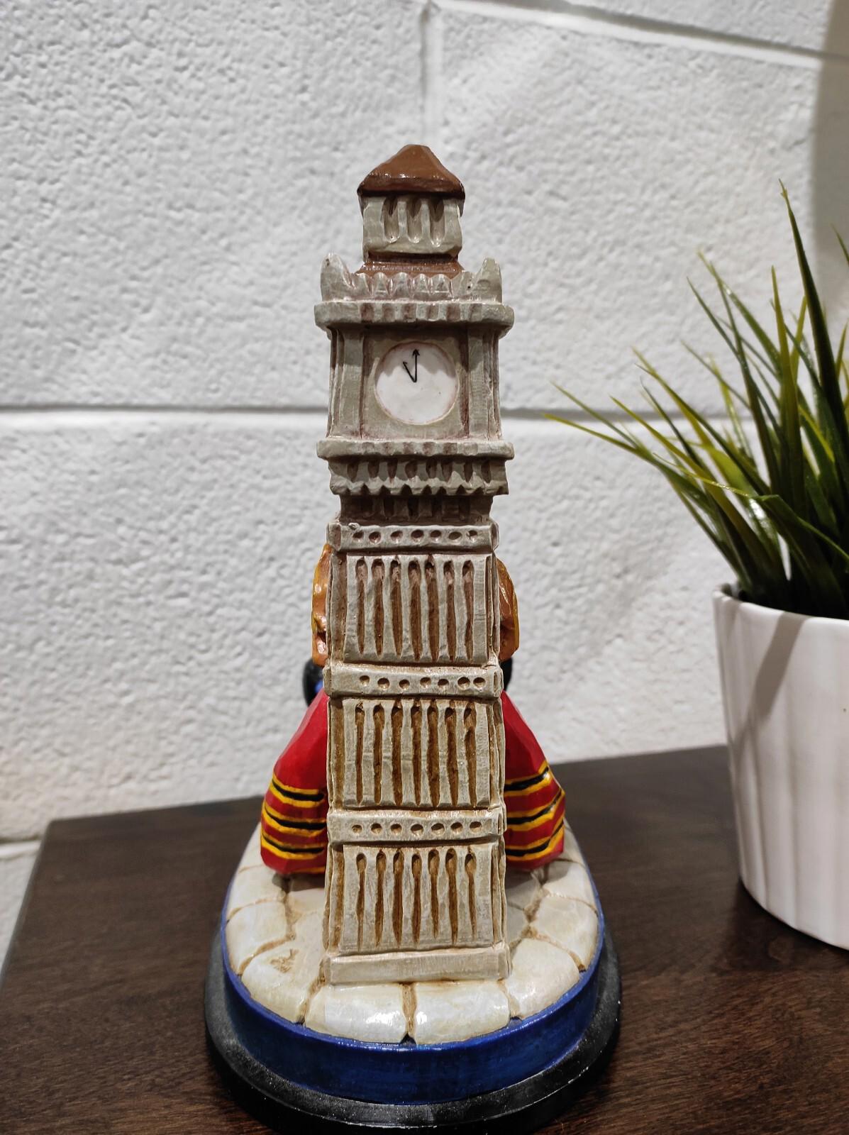David Frykman English Collection BEEFEATER NAPPING Big Ben Figurine 8.75"H