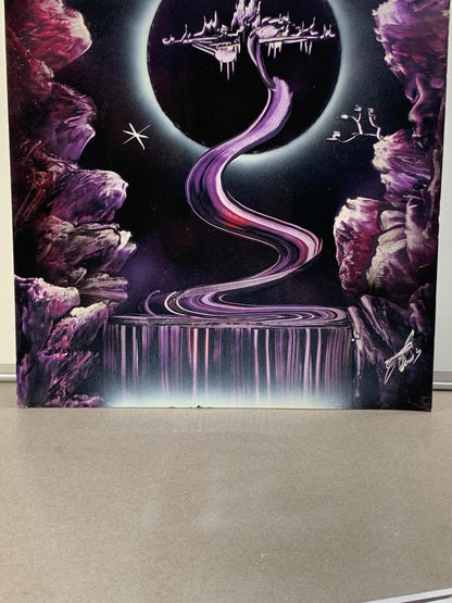 Original Spray Paint Art Surrealistic Outer Space