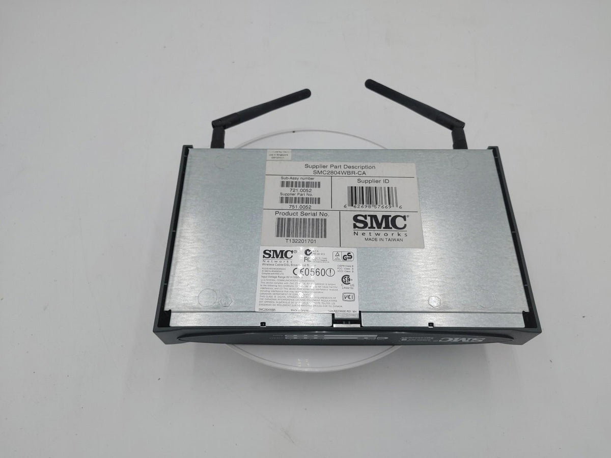 Excellent état : routeur sans fil/DSL SMC Networks SMC2804WBR gris, non testé