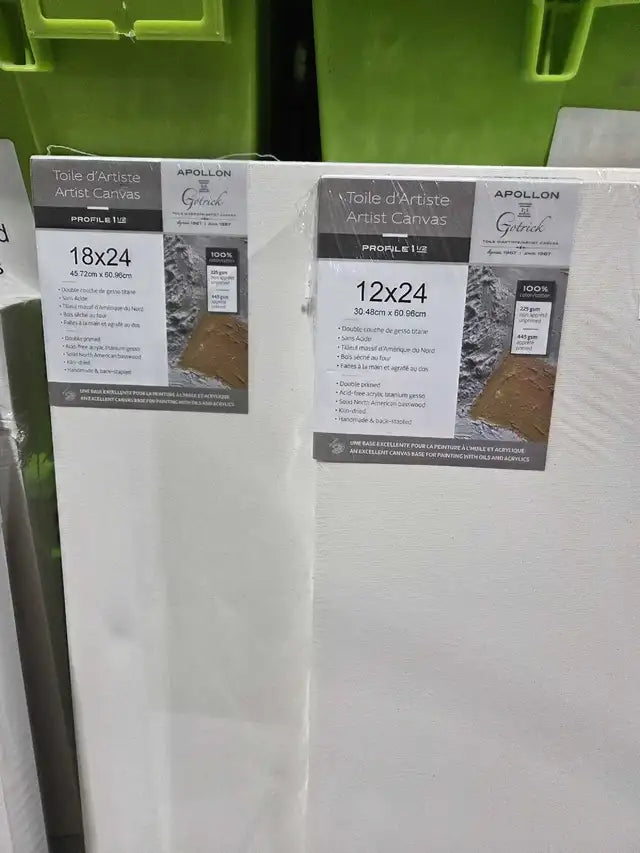 New! Various Sized Blank Canvases