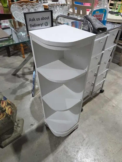 White 3ft Corner Shelf