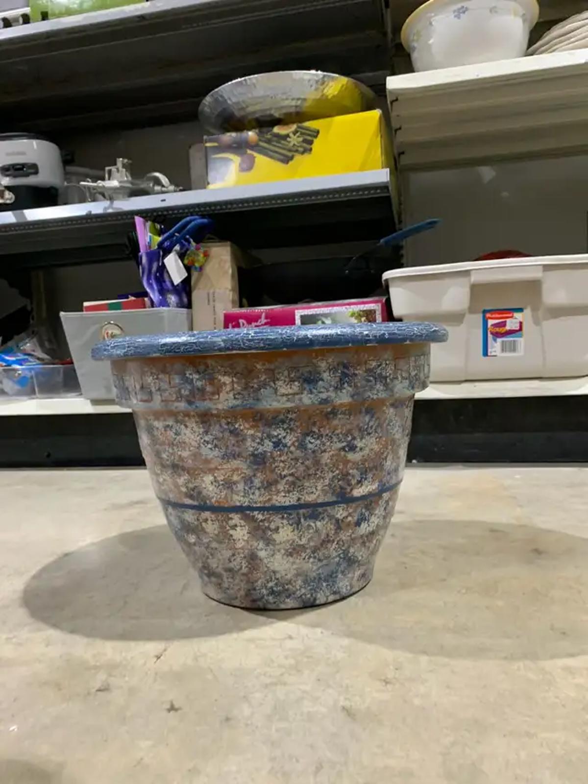 Greek inspired terracotta planter