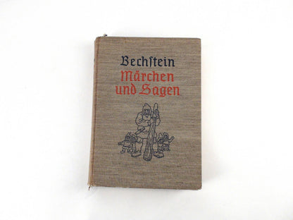 Bechstein: Märchen Und Sagen, German Children's Stories - Woven Hardcover, 1940