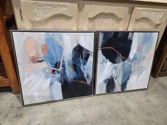 Framed Original Abstract Wall Art - 2 Available