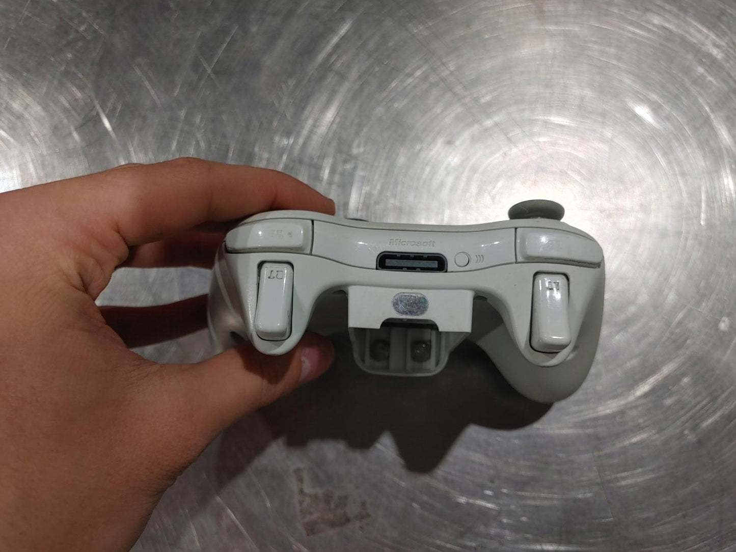 Microsoft Xbox 360 Wireless Controller White Tested Working - Fair