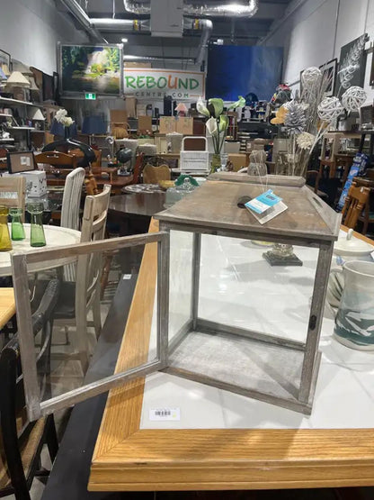 Wood and Glass Lantern
