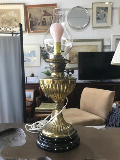 Retro Brass Electrical Oil Lamp