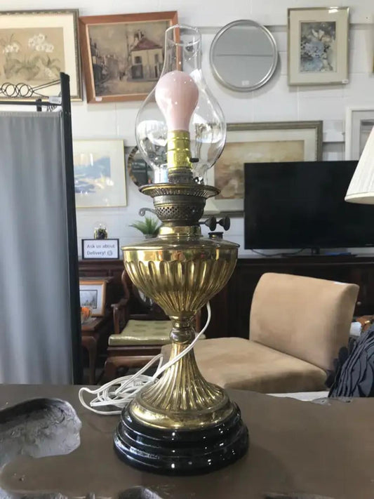 Retro Brass Electrical Oil Lamp
