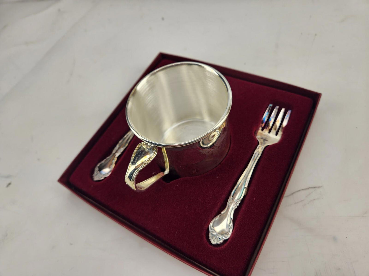 Oneida Silverware Teacup Set