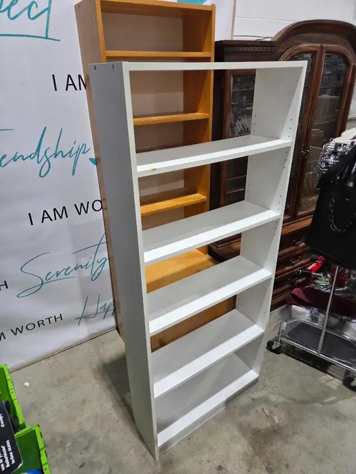 White Ikea Billy Bookcase