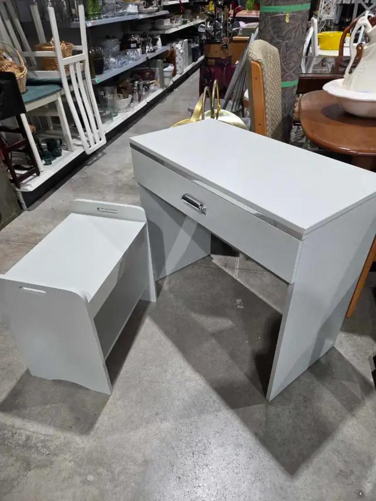 Vanity Desk with Bench